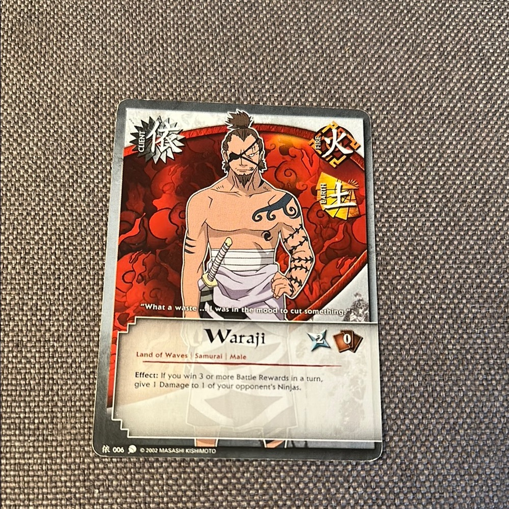 Naruto CCG - Common - Client - Waraji Trading Card 006